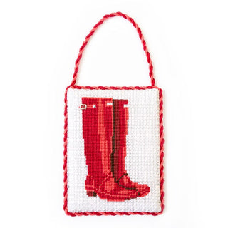 Preppy Wellies Kit Kits Needlepoint To Go 
