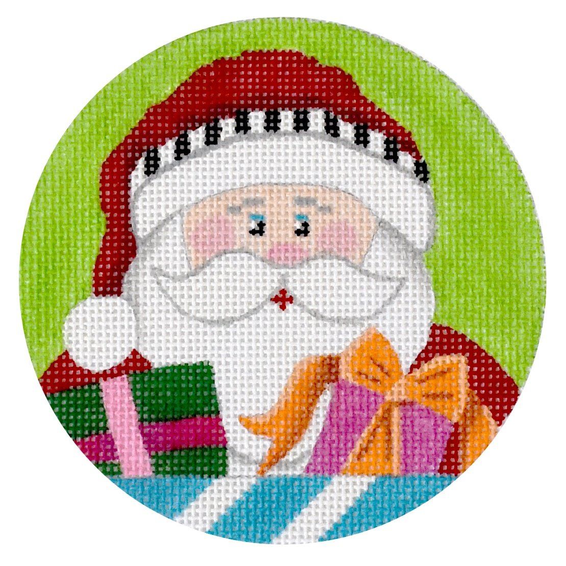 Present Santa Painted Canvas Pepperberry Designs 

