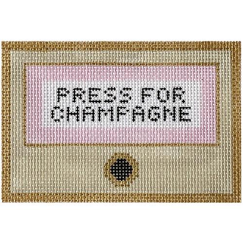 Press for Champagne - Pink Painted Canvas C'ate La Vie 