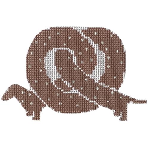 Pretzel Dog Painted Canvas KCN Designers 