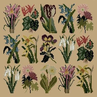 Primavera Needlepoint Kit Kits Elizabeth Bradley Design Sand 
