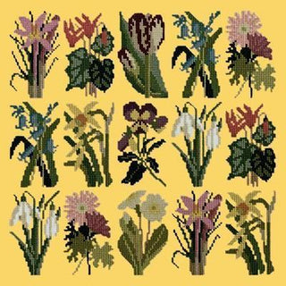 Primavera Needlepoint Kit Kits Elizabeth Bradley Design Sunflower Yellow 

