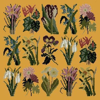 Primavera Needlepoint Kit Kits Elizabeth Bradley Design Yellow 

