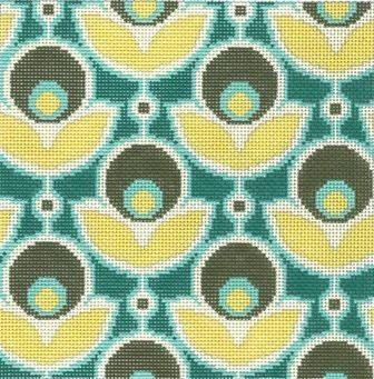 Primrose   Basil Painted Canvas Cooper Oaks Design  - 1