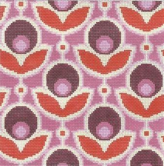 Primrose   Magenta Painted Canvas Cooper Oaks Design  - 1