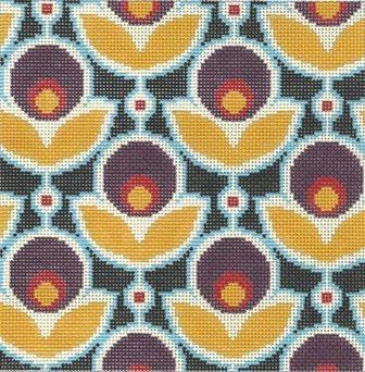Primrose   Midnight Navy Painted Canvas Cooper Oaks Design  - 1