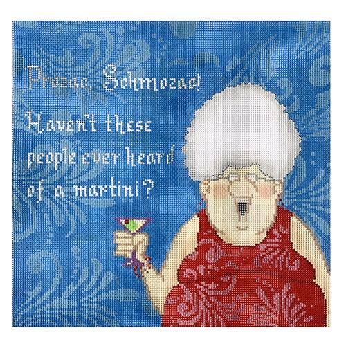 Prozac, Schmozac! Painted Canvas CBK Needlepoint Collections 