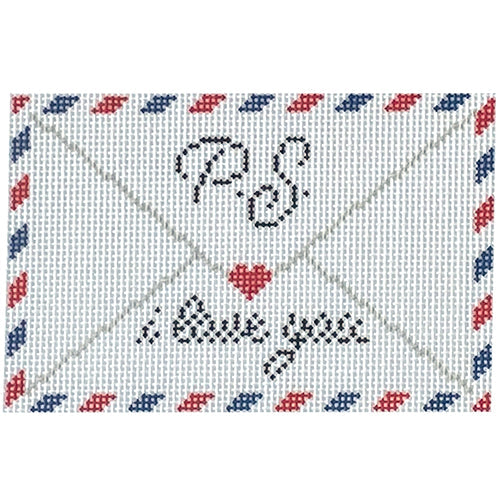 P.S. I Love You Letter Painted Canvas C'ate La Vie 
