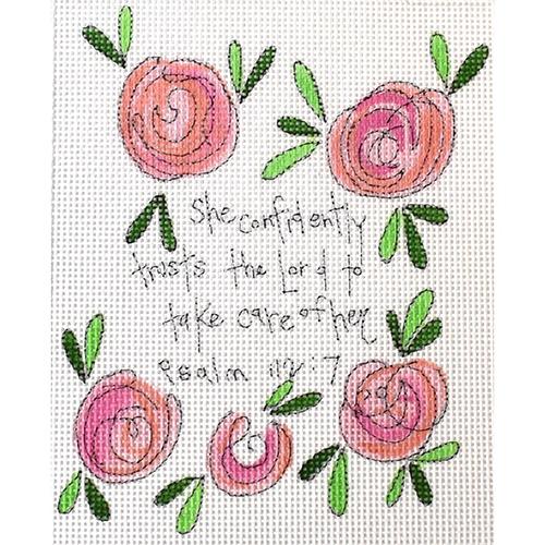 Psalm 122:7 Painted Canvas Camilla Moss  - 1