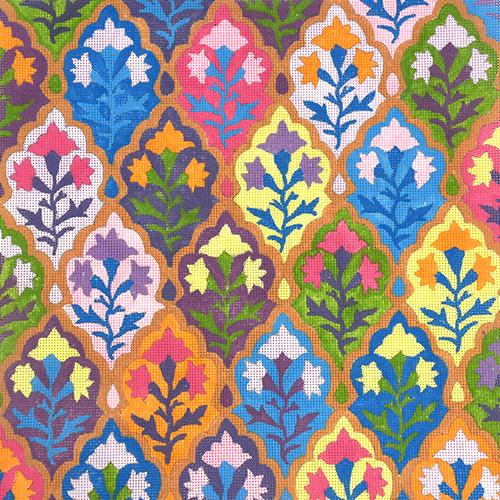 Pucci Series: Arabesque Painted Canvas Julie Mar Needlepoint Designs 