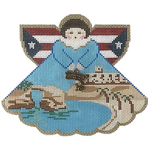 Puerto Rico Angel Painted Canvas Painted Pony Designs 
