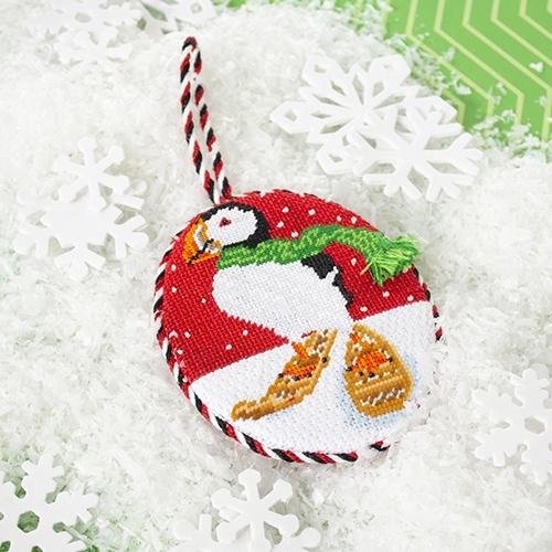 Puffin with Snowshoes Ornament Kit & Online Class Online Classes Scott Church Creative 
