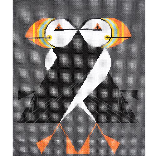 Puffins Passing Painted Canvas Charley Harper 