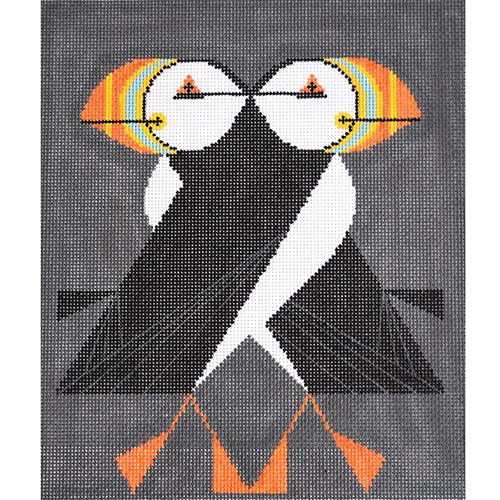 Puffins Passing Painted Canvas Charley Harper  - 1