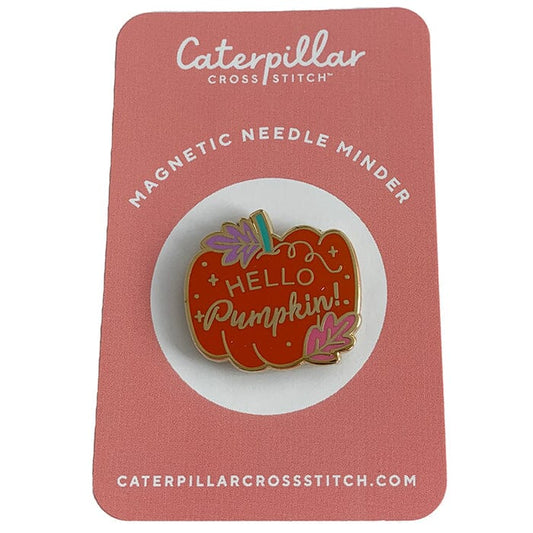 Pumpkin Enamel Needleminder Accessories Caterpillar Cross 