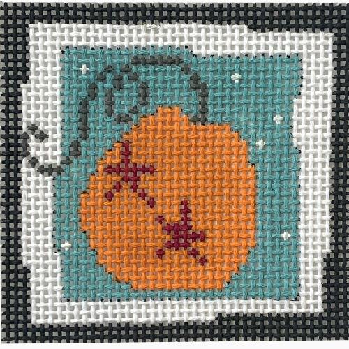 Pumpkin Stars Small Square Painted Canvas Pippin  - 1
