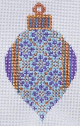 Purple Bulb Painted Canvas Danji Designs  - 1