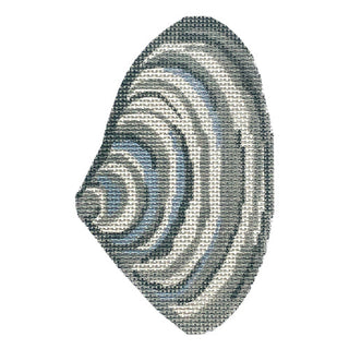 Quahog Shell Low Tide Painted Canvas The Plum Stitchery 
