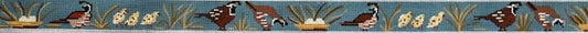 Quail Family Belt Painted Canvas The Meredith Collection 