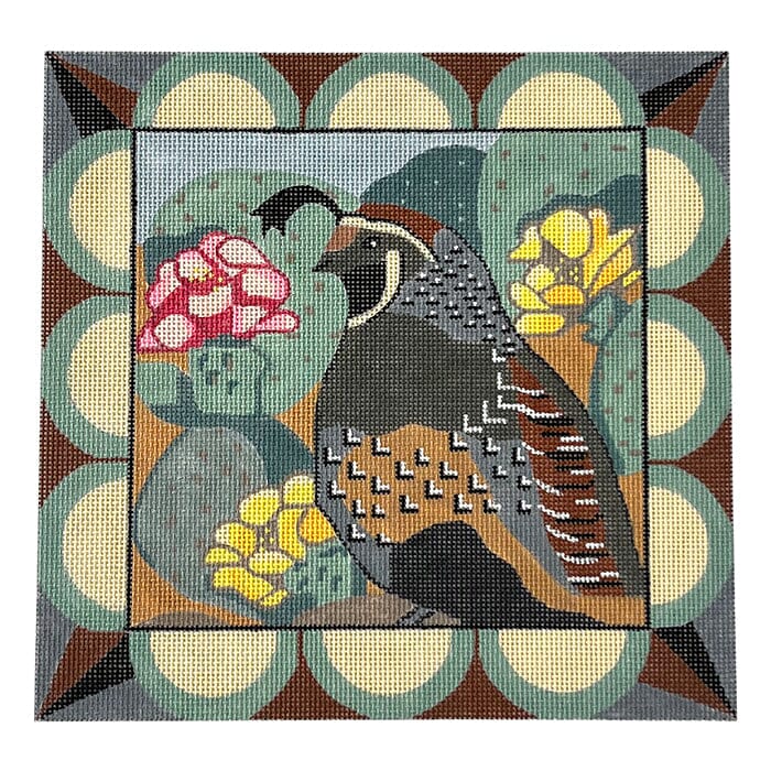 Quail Painted Canvas Melissa Prince Designs  - 1