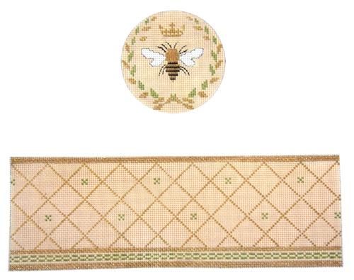 Queen Bee Beige Box Painted Canvas Funda Scully 
