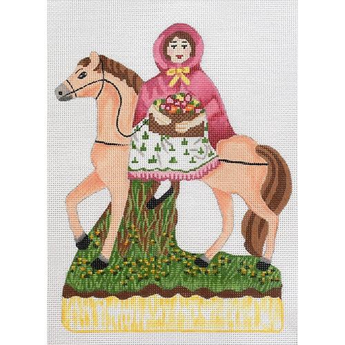Queen Victoria Painted Canvas The Plum Stitchery  - 1