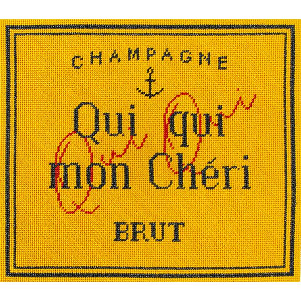 Qui Qui Mon Ch√©ri Printed Canvas Needlepoint To Go 
