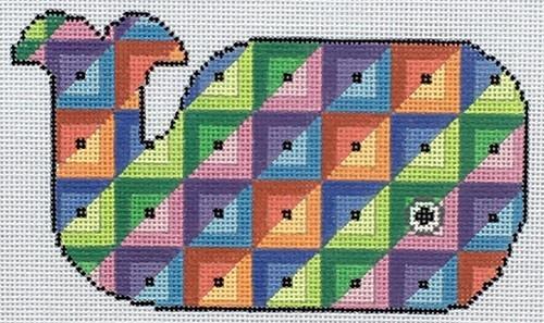 Quilt - Whale Shape Painted Canvas CBK Needlepoint Collections 