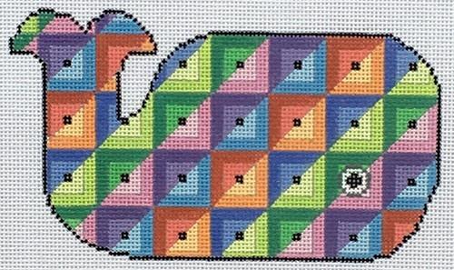 Quilt   Whale Shape Painted Canvas CBK Needlepoint Collections  - 1