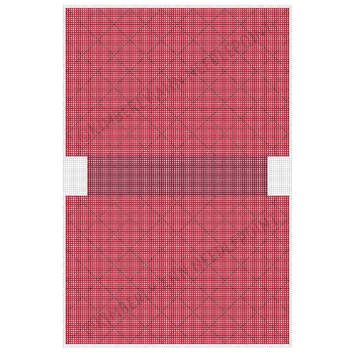Quilted Bag   Red with Mirror Letter Guide Painted Canvas Kimberly Ann Needlepoint  - 1