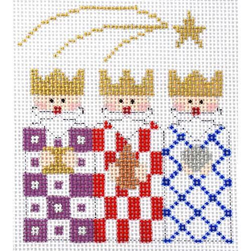 Quilted Wisemen Painted Canvas The Princess & Me  - 1
