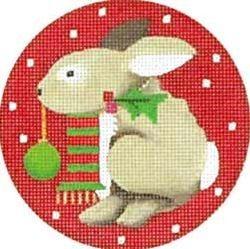 Rabbit Ornament Painted Canvas Melissa Shirley Designs 