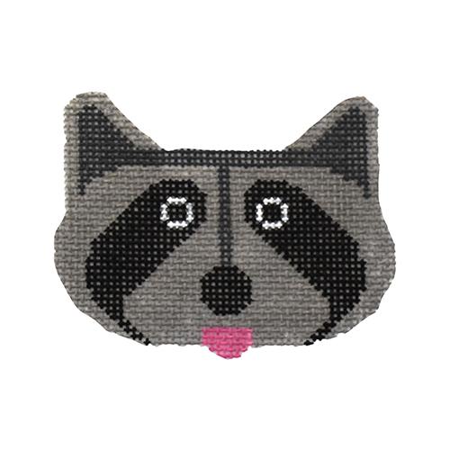 Raccoon Ornament Painted Canvas Charley Harper  - 1