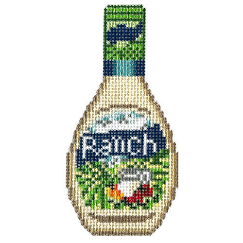 Ranch Dressing Painted Canvas Needlepoint.Com 
