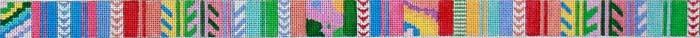 Rasta Belt   Bright Pastels Painted Canvas The Meredith Collection  - 1