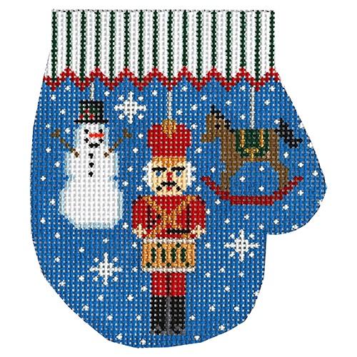 Rat ta tat Mitten Painted Canvas The Meredith Collection  - 1
