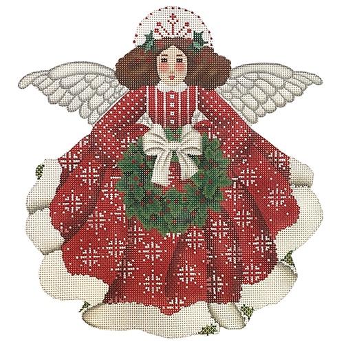 Red Angel   13 mesh Painted Canvas Melissa Shirley Designs  - 1