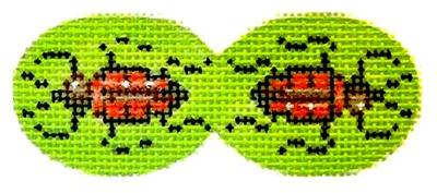 Red Bug Scissor Finder Painted Canvas Kirk & Bradley 
