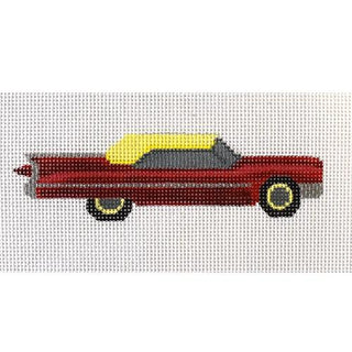 Red Cadillac Painted Canvas Madeleine Elizabeth 
