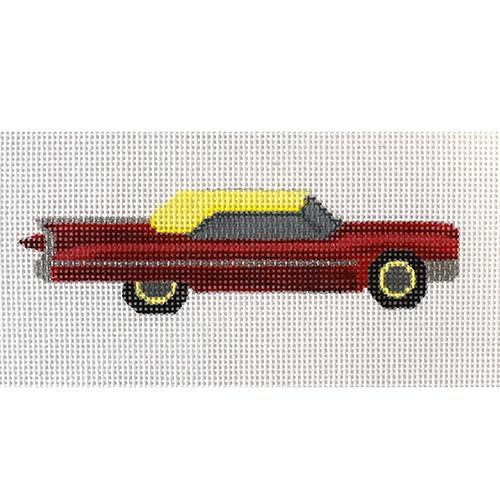 Red Cadillac Painted Canvas Madeleine Elizabeth 