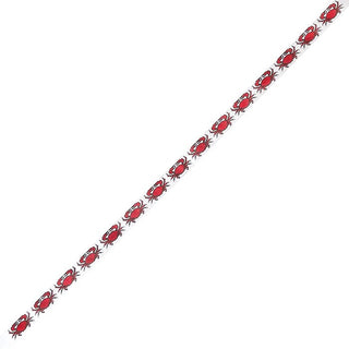 Red Crab Belt Painted Canvas Susan Battle Needlepoint 
