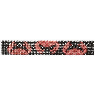 Red Crab Keyfob Painted Canvas Two Sisters Needlepoint 
