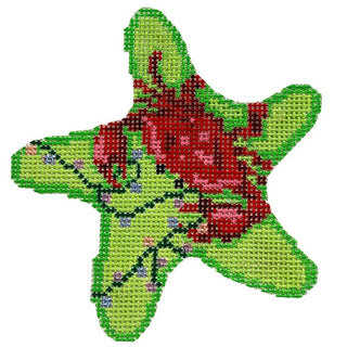 Red Crab / Lights Starfish Ornament Painted Canvas Associated Talents 
