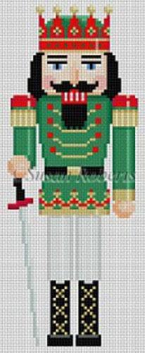 Red Crown King Nutcracker Painted Canvas Susan Roberts Needlepoint Designs, Inc. 