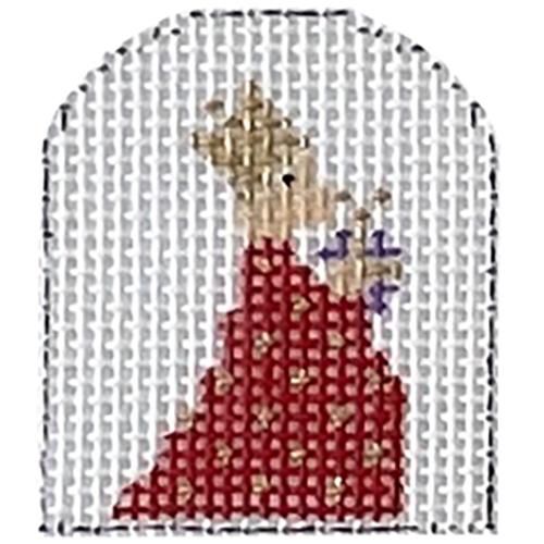 Red King with Stitch Guide Painted Canvas The Princess & Me  - 1