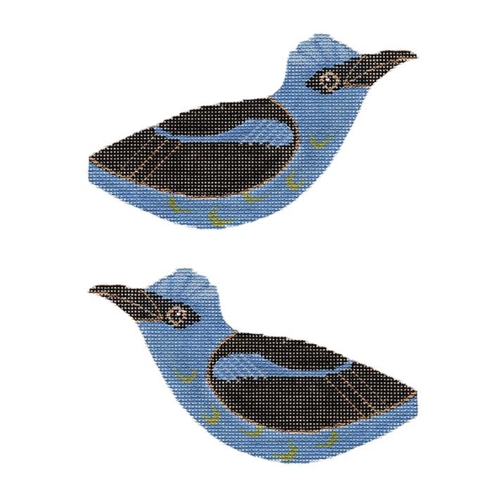 Red Legged Honeycreeper Painted Canvas Labors of Love Needlepoint  - 1