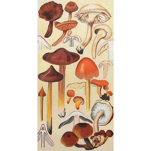 Red Mushrooms Painted Canvas Melissa Shirley Designs  - 1