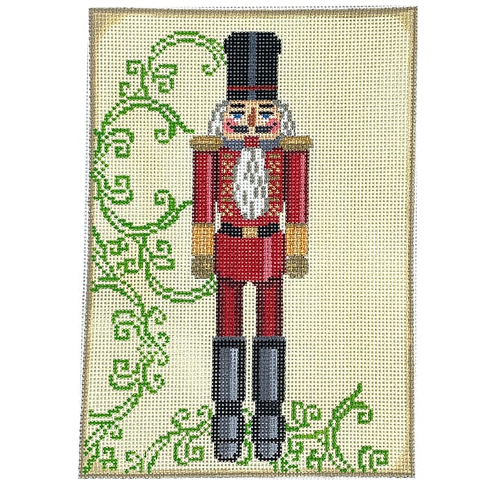 Red Nutcracker Rectangle Painted Canvas Birds of a Feather 