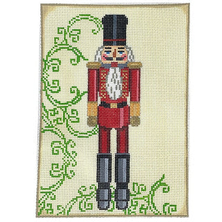 Red Nutcracker Rectangle Painted Canvas Birds of a Feather 

