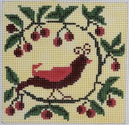 Red Partridge Painted Canvas Birds of a Feather  - 1